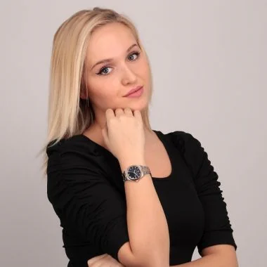 Portée Montre Dateur Maserati - Competizione Lady - Acier Argenté et Doré - R8853100507