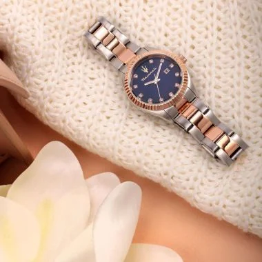 Mood Montre Dateur Maserati - Competizione Lady - Acier Argenté et Doré - R8853100507