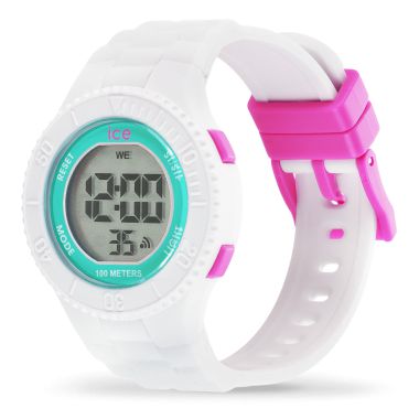 Profil Montre Ice-Watch - Ice Digit White Turquoise Enfant Silicone Small