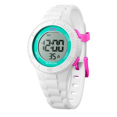 Montre Ice-Watch - Ice Digit White Turquoise Enfant Blanche et Turquoise Small