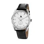 Montre LIP - Himalaya 40 mm - Seconde Excentrée - Cuir Noir