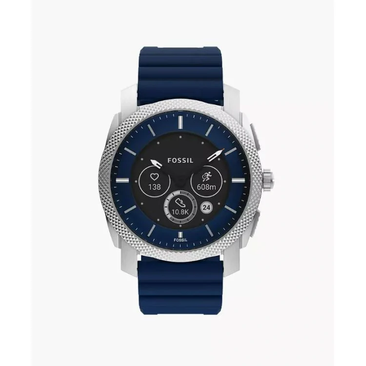 Montre Fossil - Connectée - Gen 6 - Machine - Silicone Bleu