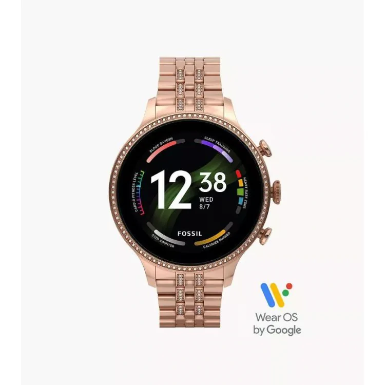 Montre Fossil - Connectée - Gen 6 - Machine - Acier Doré Rose