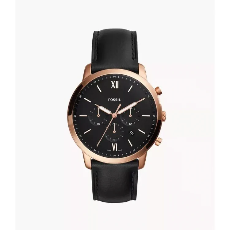 Montre Fossil - Neutra - Chronographe - Homme - Cuir Noir