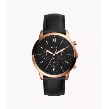 Montre Fossil - Neutra - Chronographe - Homme - Cuir Noir