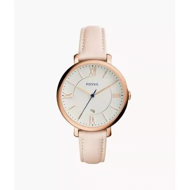 Montre Fossil - Jacqueline - Cuir Rose Poudré - ES3988