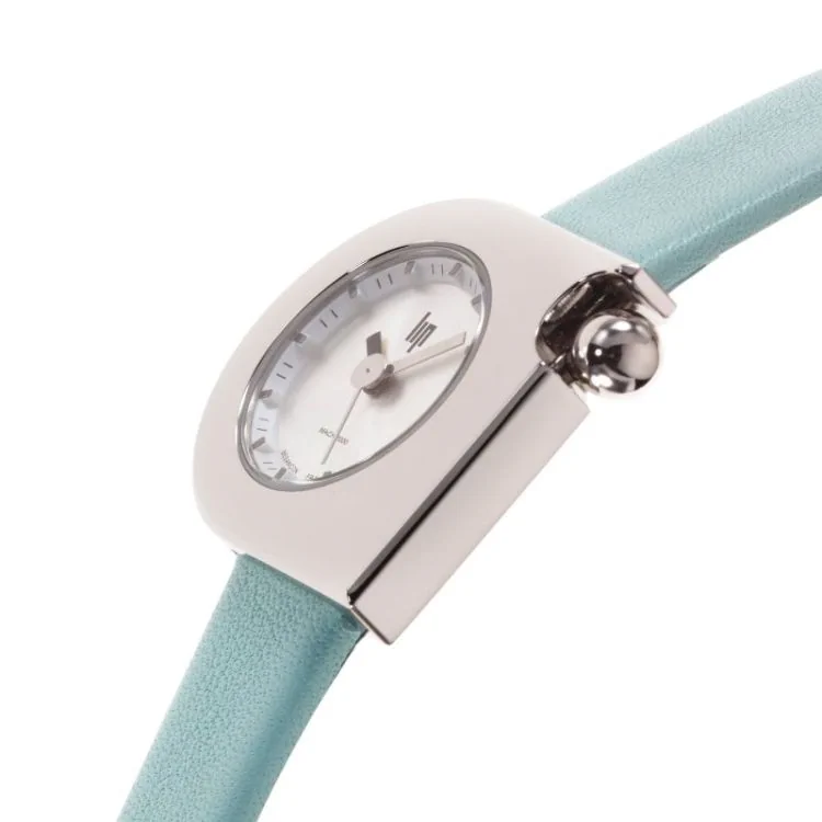 Profil Montre LIP - Mach 2000 - Mini Moon - Cuir Bleu Clair