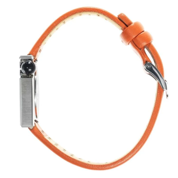 Coté Montre LIP - Mach 2000 - Mini Moon - Cuir Orange Perforé