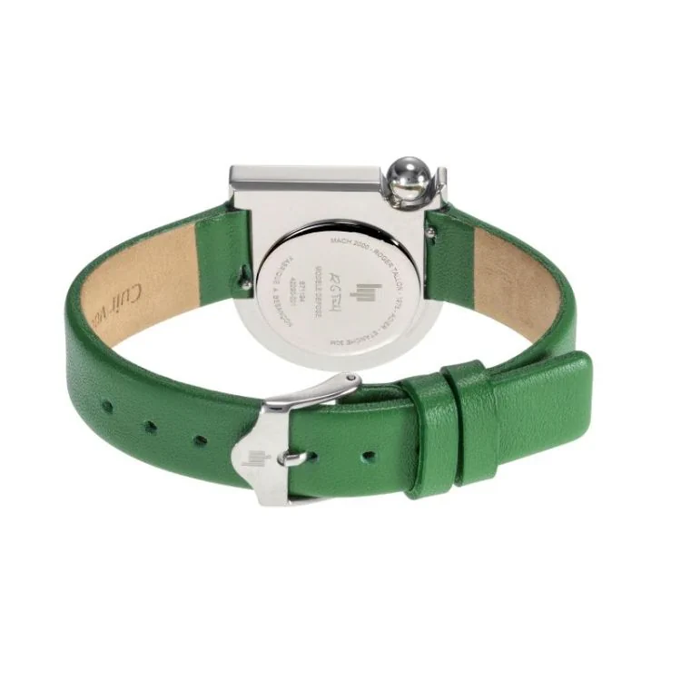 Dos Montre LIP - Mach 2000 - Mini Moon - Cuir Vert Lisse