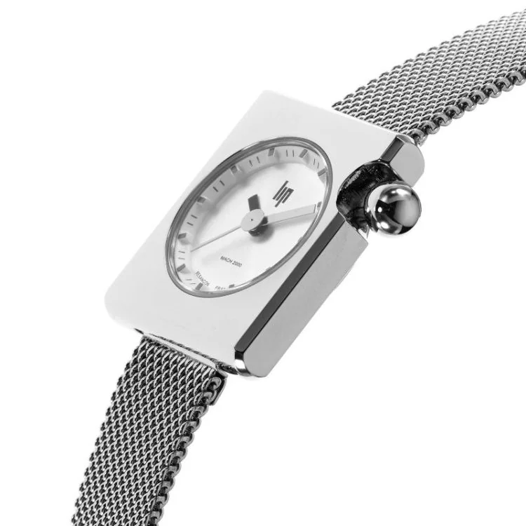 Profil Montre LIP - Mach 2000 - Mini Square - Maille Milanaise Argenté