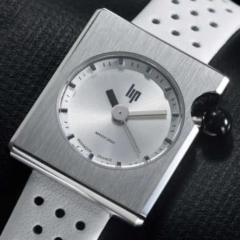Cadran Montre LIP - Mach 2000 - Mini Square - Cadran Blanc Perforé