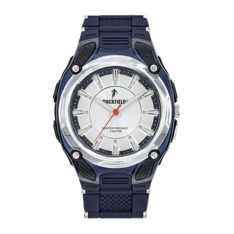 Montre Ruckfield - Rugby - Boitier en Résine - Silicone Bleu