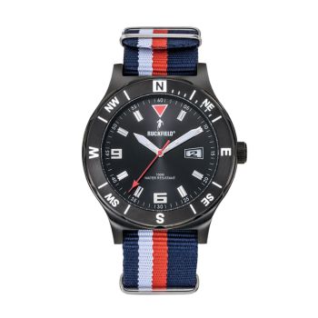 Montre Ruckfield - Rugby - Nato Bleu Blanc Rouge Demi