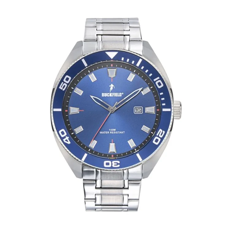 Montre Ruckfield - Rugby - Acier - Cadran Bleu