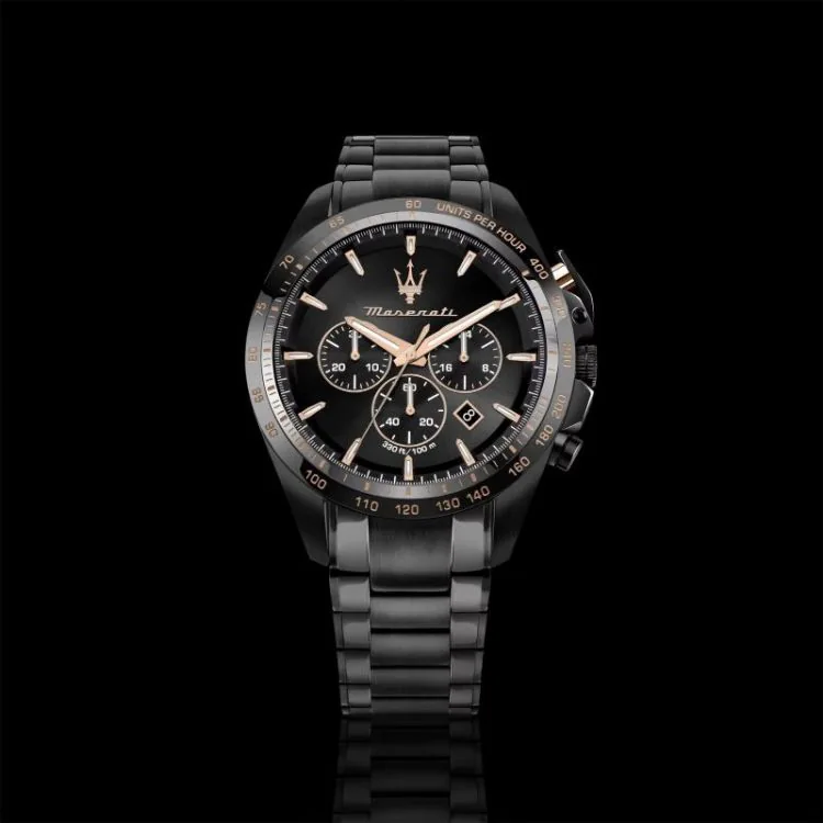 Face Coffret Montre Maserati - Traguardo - Chronographe - Noire - R8873612050