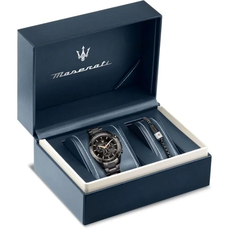 Packaging Coffret Montre Maserati - Traguardo - Chronographe - Noire - R8873612050