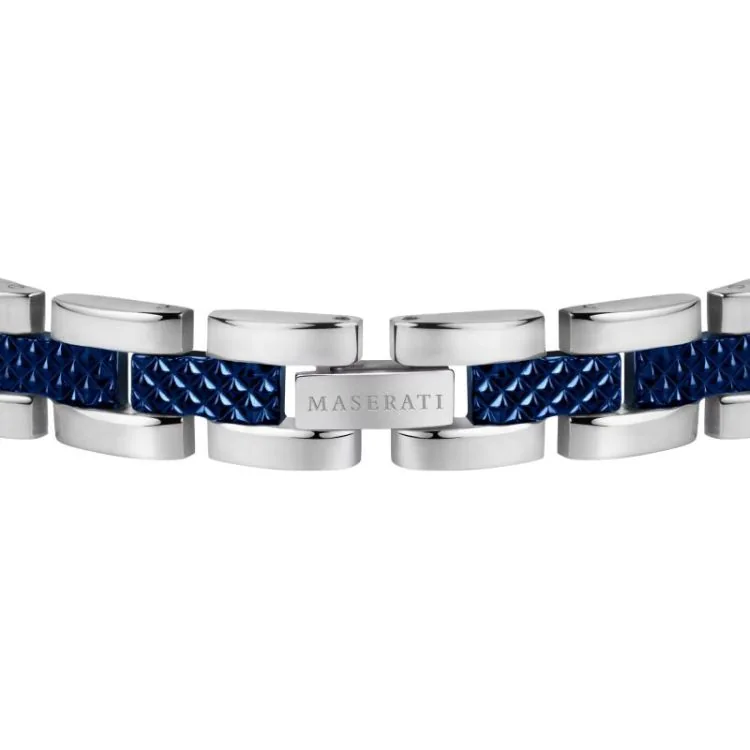 Bracelet Coffret Montre Maserati - Successo - Argenté et Bleu - R8851121016