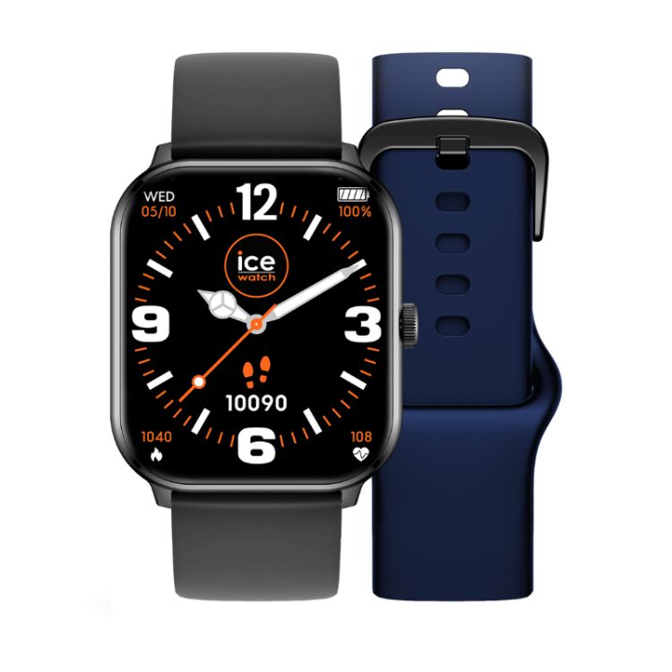 Montre Connectée Ice-Watch - Ice Smart One - Cadran Noir - Noire et Bleu