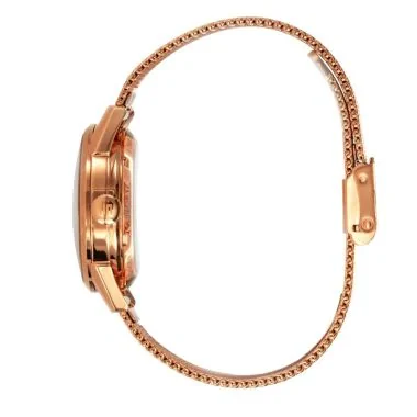 Coté Montre LIP - Himalaya 33 mm Sablier - Squelette Automatique - Maille Milanais Rose
