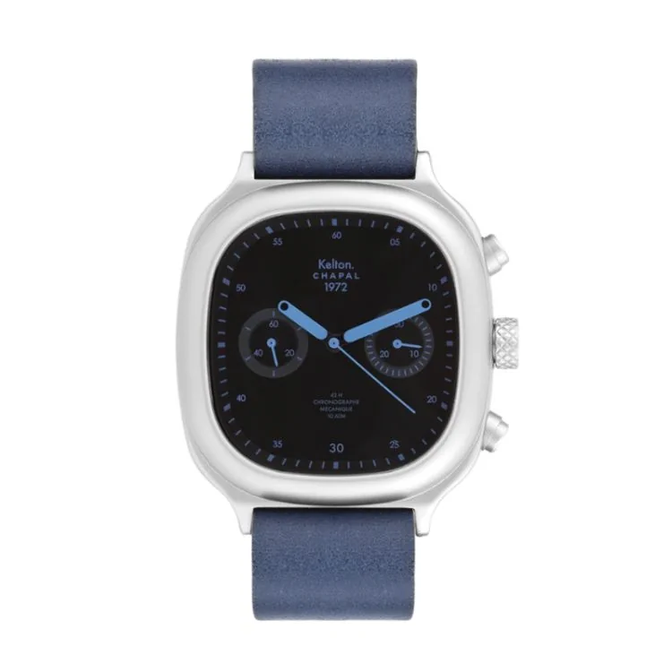 Montre Kelton X Chapal 1972 - Chronographe Skyblue Bleu