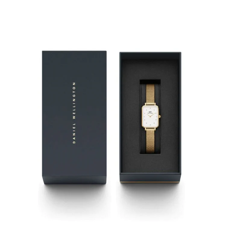 Packaging Montre Daniel Wellington - Quadro Lumine Pressed Evergold - 20x26mm