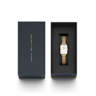 Packaging Montre Daniel Wellington - Quadro Lumine Pressed Evergold - 20x26mm