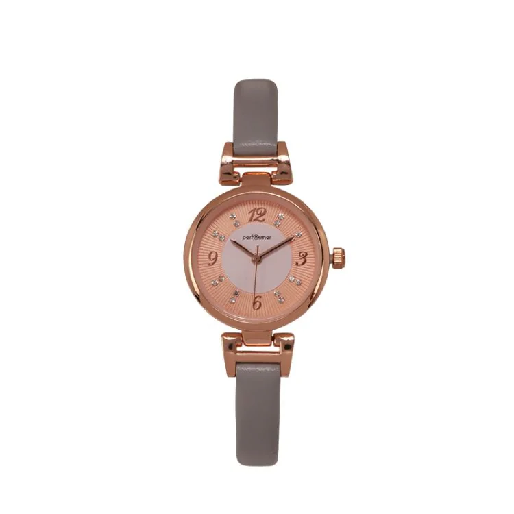 Montre Performer - Tendance - Femme - Cuir Gris - 70716822