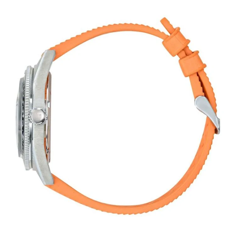 Coté Montre LIP - Nautic 3 - Automatique 39mm - Caoutchouc Orange