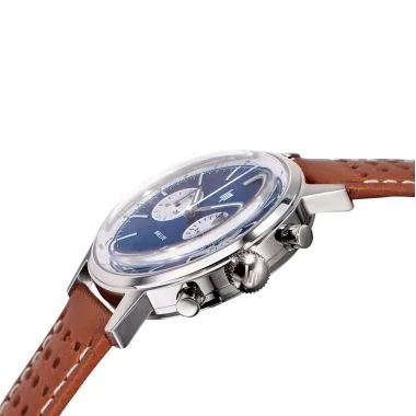 Profil Montre LIP - Rallye 38mm - Chronographe - Cadran Bleu