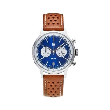 Entière Montre LIP - Rallye 38mm - Chronographe - Cadran Bleu