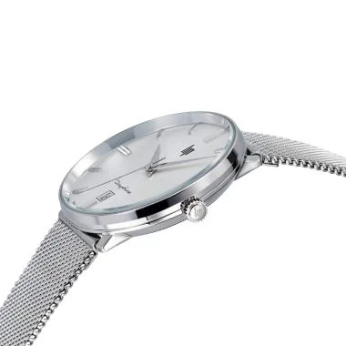 Profil Montre LIP - Dauphine 38 mm - Acier Argent