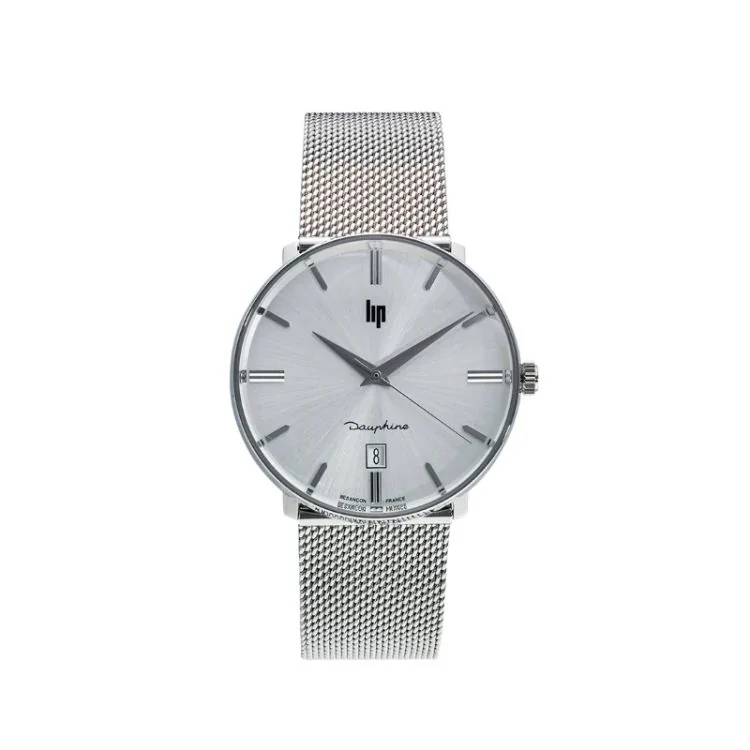 Face Montre LIP - Dauphine 38 mm - Acier Argent