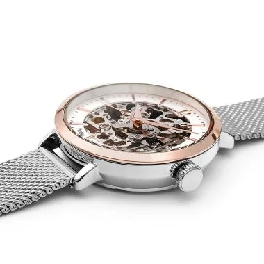 Profil Pierre Lannier - Automatic - Squelette - Maille Milanaise Argent