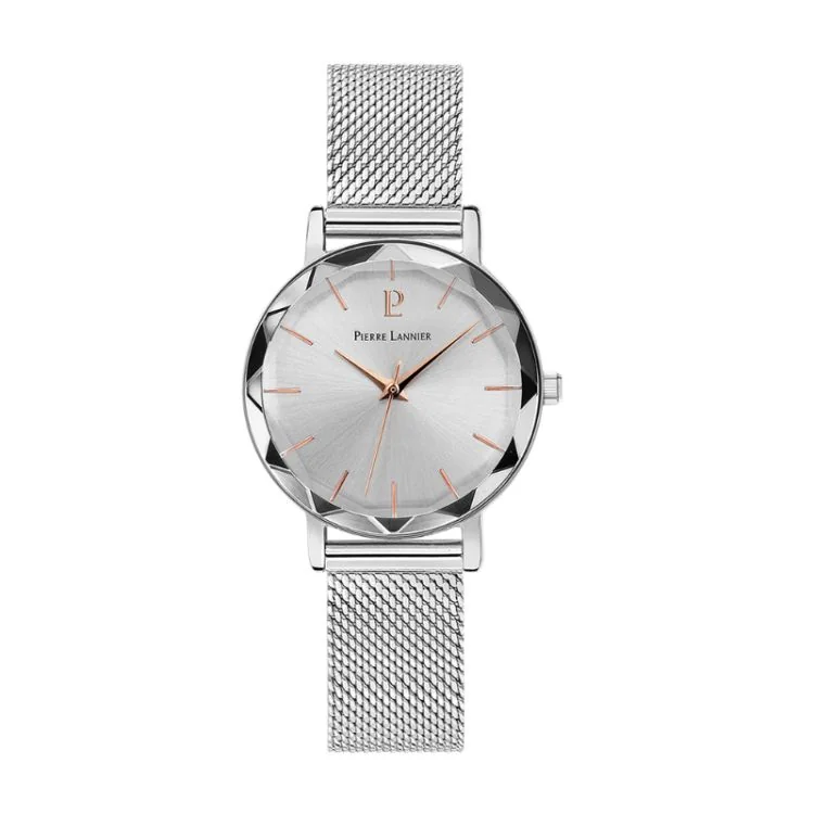Montre Pierre Lannier - Multiples - Tendance - Maille Milanaise Argent