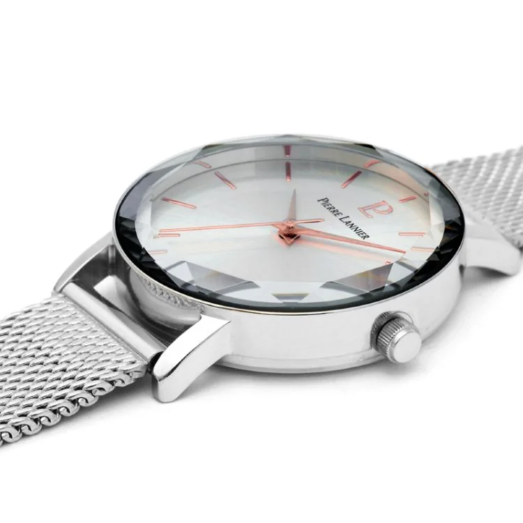 Profil Montre Pierre Lannier - Multiples - Tendance - Maille Milanaise Argent