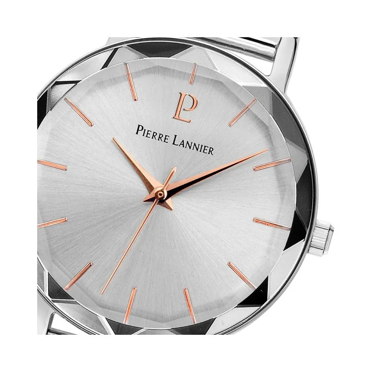 Cadran Montre Pierre Lannier - Multiples - Tendance - Maille Milanaise Argent