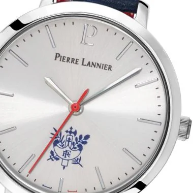 Cadran Montre Pierre Lannier - Elysée - Femme - Cuir Bleu