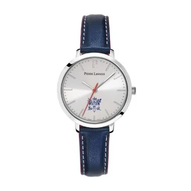 Montre Pierre Lannier - Elysée - Femme - Cuir Bleu