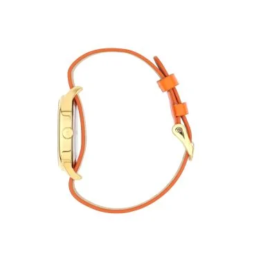 Coté Montre Kelton - Colorama - Barbiecore - Rayée Orange et Rose