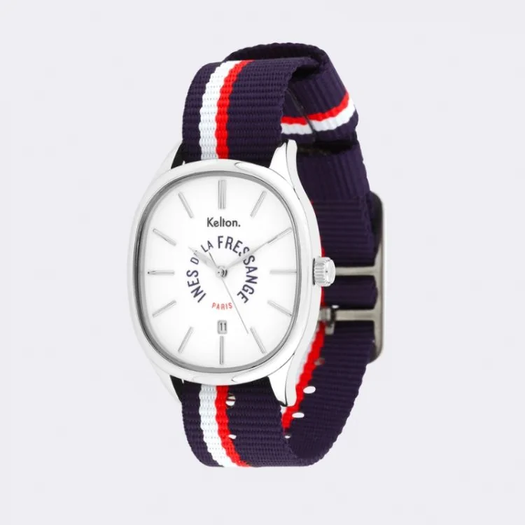 Profil Montre Kelton x Ines de la Fressange Paris - Grande Colorama - Sport Navy