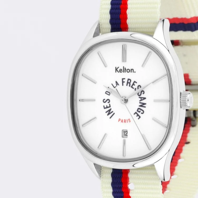 Cadran Montre Kelton x Ines de la Fressange Paris - Grande Colorama - Sport Ecru