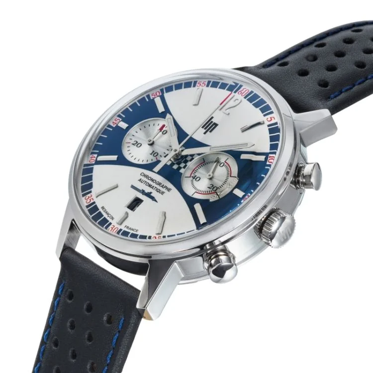 Profil Montre LIP - Rallye 42 mm - Chronographe Automatique - Grand Prix de France Historique