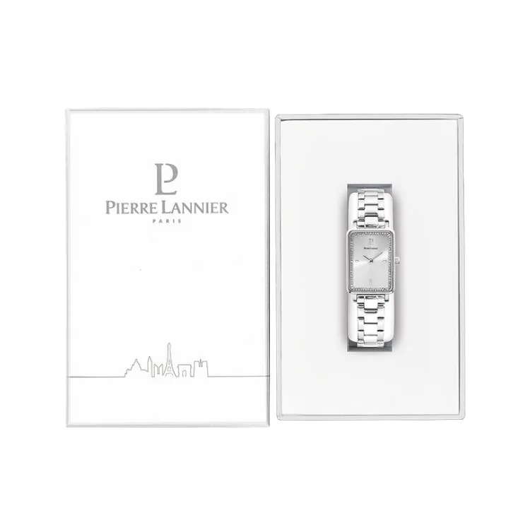 Packaging Montre Pierre Lannier - Ariane - Acier Argenté à Strass