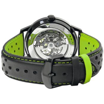 Dos Montre Pierre Lannier - Paddock - Automatique - Maille Milanaise - Verte