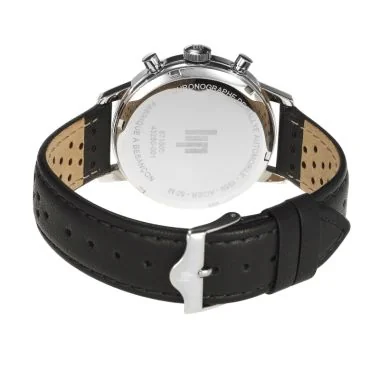 Dos Montre LIP - Rallye 39 mm - Chronographe - Cadran Noir et Blanc