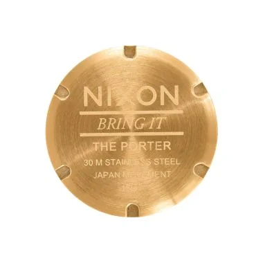Pile Montre Nixon - Porter - All Gold / Black Sunray