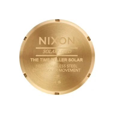 Boitier dos Montre Nixon - Time Teller Solar - All Gold / Black