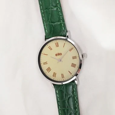 Montre Upcyclé eHo - Collection Vintage - Vintage Verte