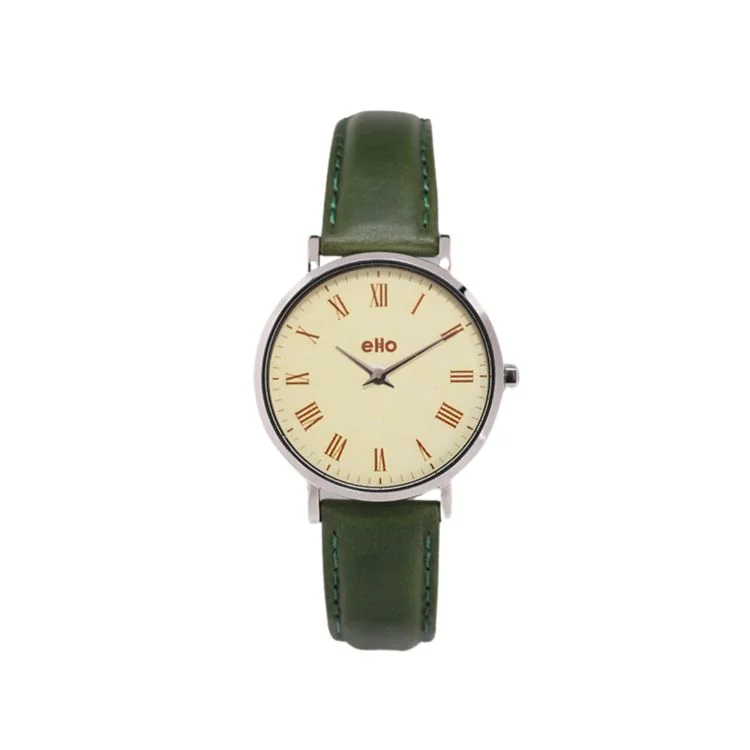 Montre Upcyclé eHo - Collection Vintage - Vintage Olive