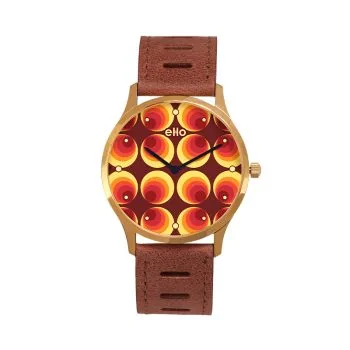 Montre eHo Sixties cadran motif papier peint vintage